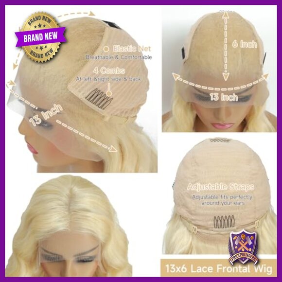 13x6 Lace Front Wig Human Hair 28 Inch Body Wave HD Lace Pre Plucked main image 5